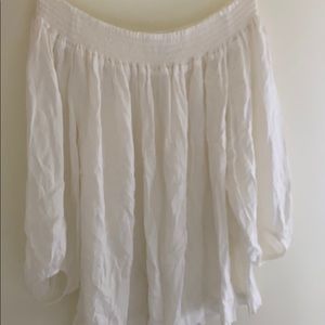 Aritzia off the shoulder white top